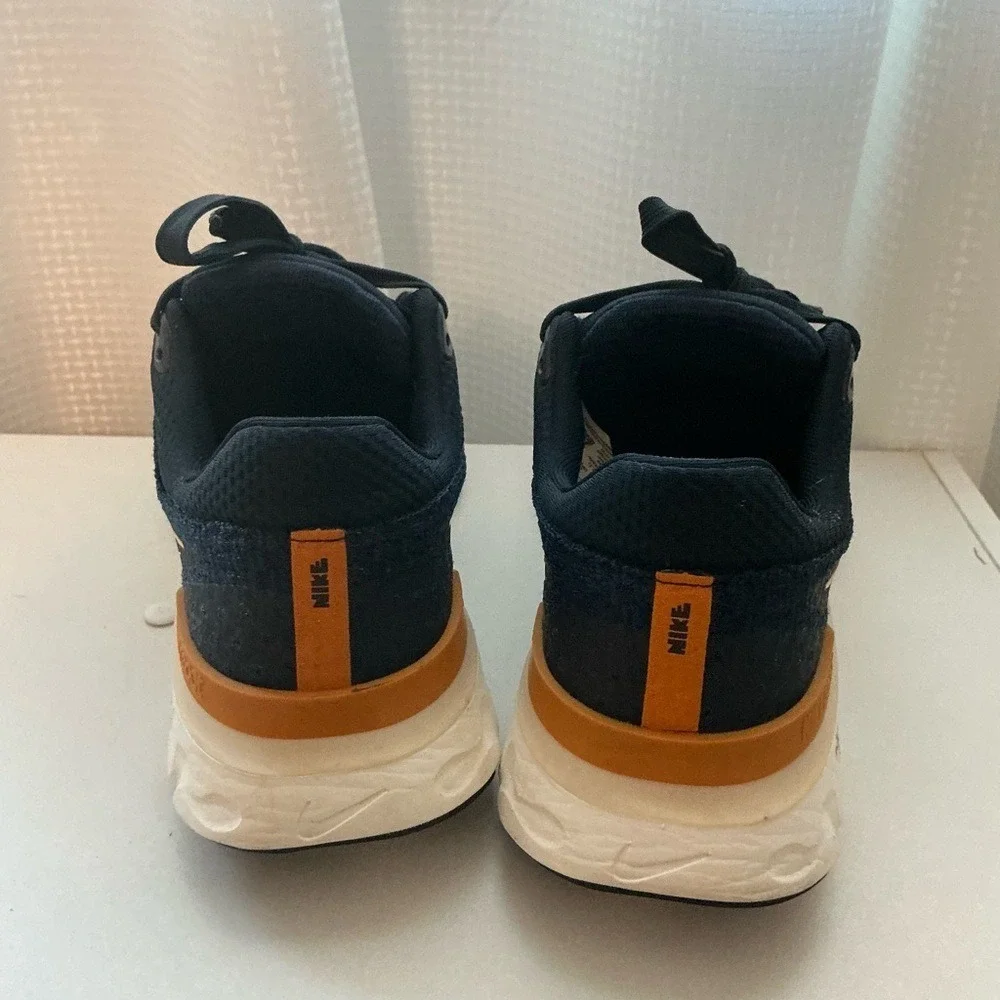 Nike React Infinity Run Flyknit 3 Athletic Navy Gold DO9582-400 Mens‎ 7